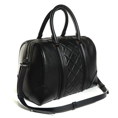 givenchy quilted large lucrezia duffel|GIVENCHY Lambskin Quilted Large Lucrezia Black.